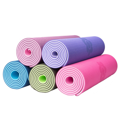 Yoga à une seule couche Mat Custom Logo de bande de double couche 6 millimètres pour des programmes test de yoga